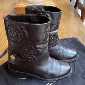 Chanel Camellia Boots